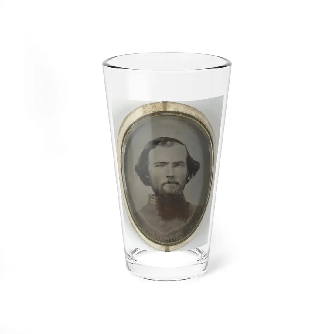 Lieutenant Hiram L. Hendley Of Co. A, 9th Tennessee Cavalry Battalion, In Silver Brooch (U.S. Civil War) Pint Glass 16oz 16oz - Go Mug Yourself