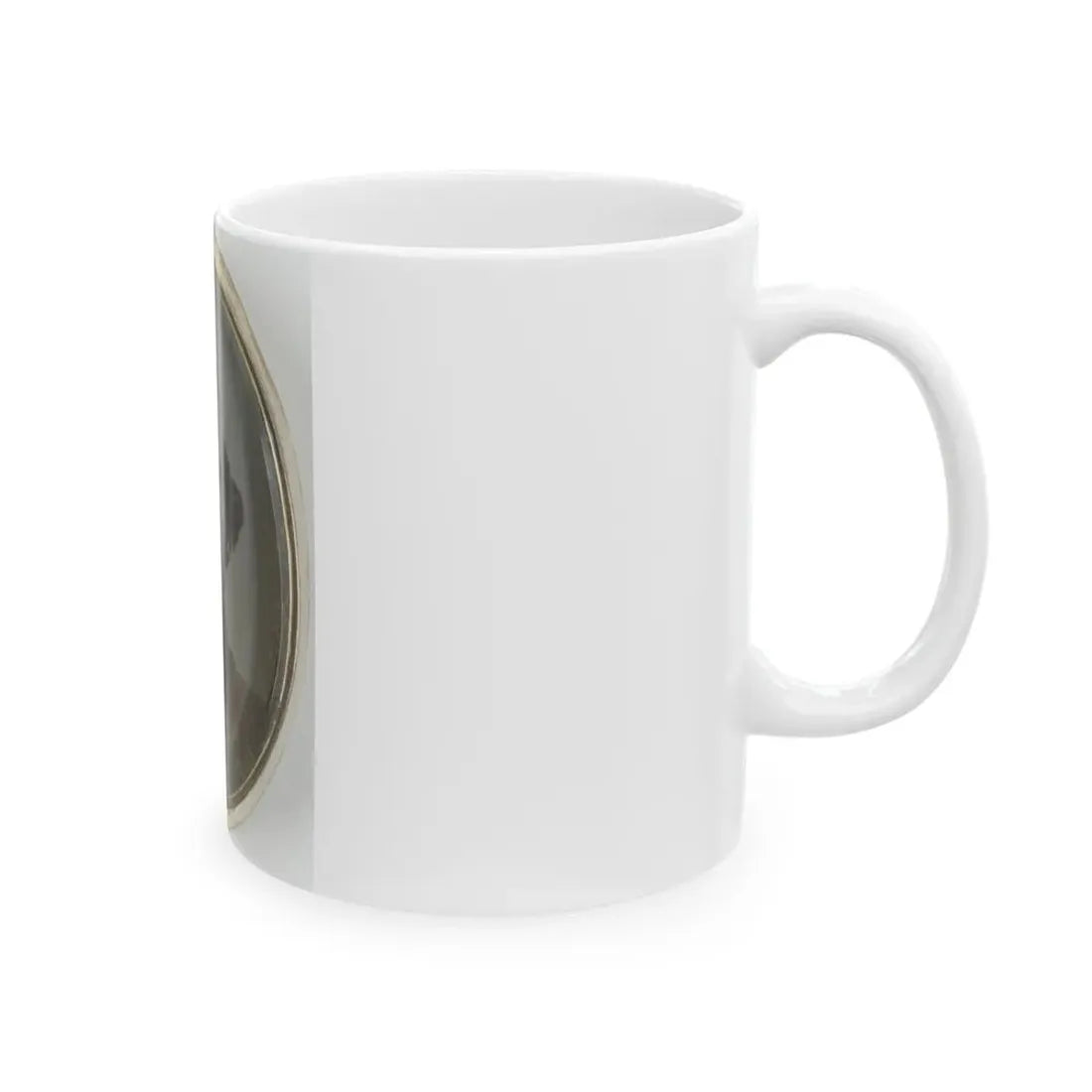 Lieutenant Hiram L. Hendley Of Co. A, 9th Tennessee Cavalry Battalion, In Silver Brooch (U.S. Civil War) White Coffee Mug - Go Mug Yourself