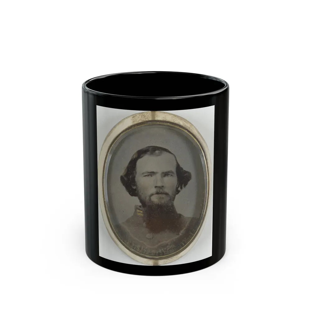 Lieutenant Hiram L. Hendley Of Co. A, 9th Tennessee Cavalry Battalion, In Silver Brooch (U.S. Civil War) Black Coffee Mug-11oz-Go Mug Yourself