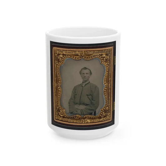 Lieutenant Horatio J. David Of Company B, 16th Georgia Infantry Regiment (U.S. Civil War) White Coffee Mug 15oz - Go Mug Yourself