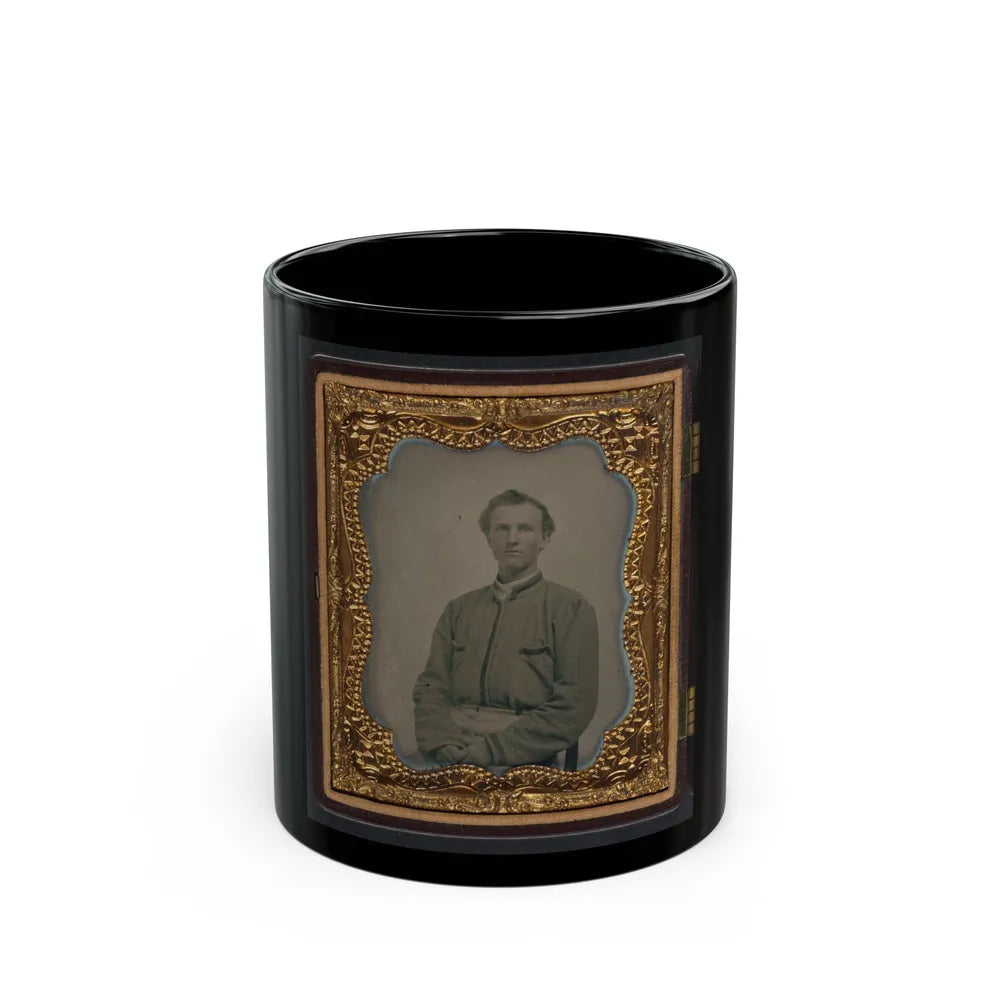 Lieutenant Horatio J. David Of Company B, 16th Georgia Infantry Regiment (U.S. Civil War) Black Coffee Mug-11oz-Go Mug Yourself