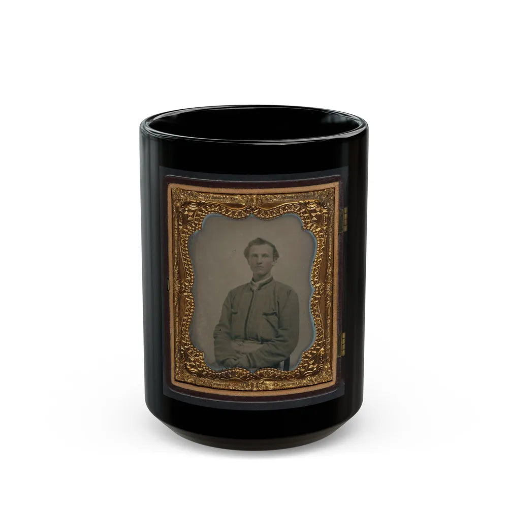 Lieutenant Horatio J. David Of Company B, 16th Georgia Infantry Regiment (U.S. Civil War) Black Coffee Mug-15oz-Go Mug Yourself