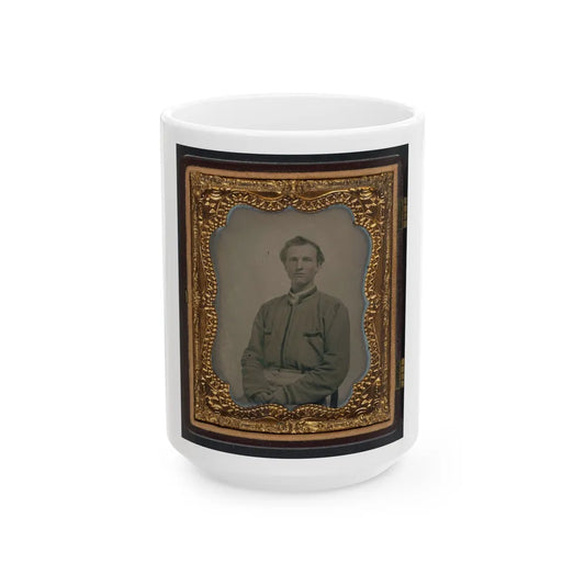 Lieutenant Horatio J. David Of Company B, 16th Georgia Infantry Regiment (U.S. Civil War) White Coffee Mug-15oz-Go Mug Yourself