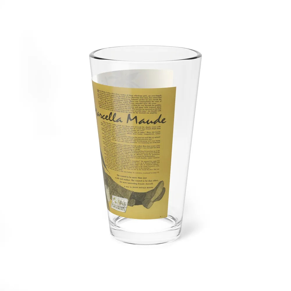 Life and Art and Marcella Maude, Woman's Day, September 1961 - Pint Glass 16oz-Go Mug Yourself