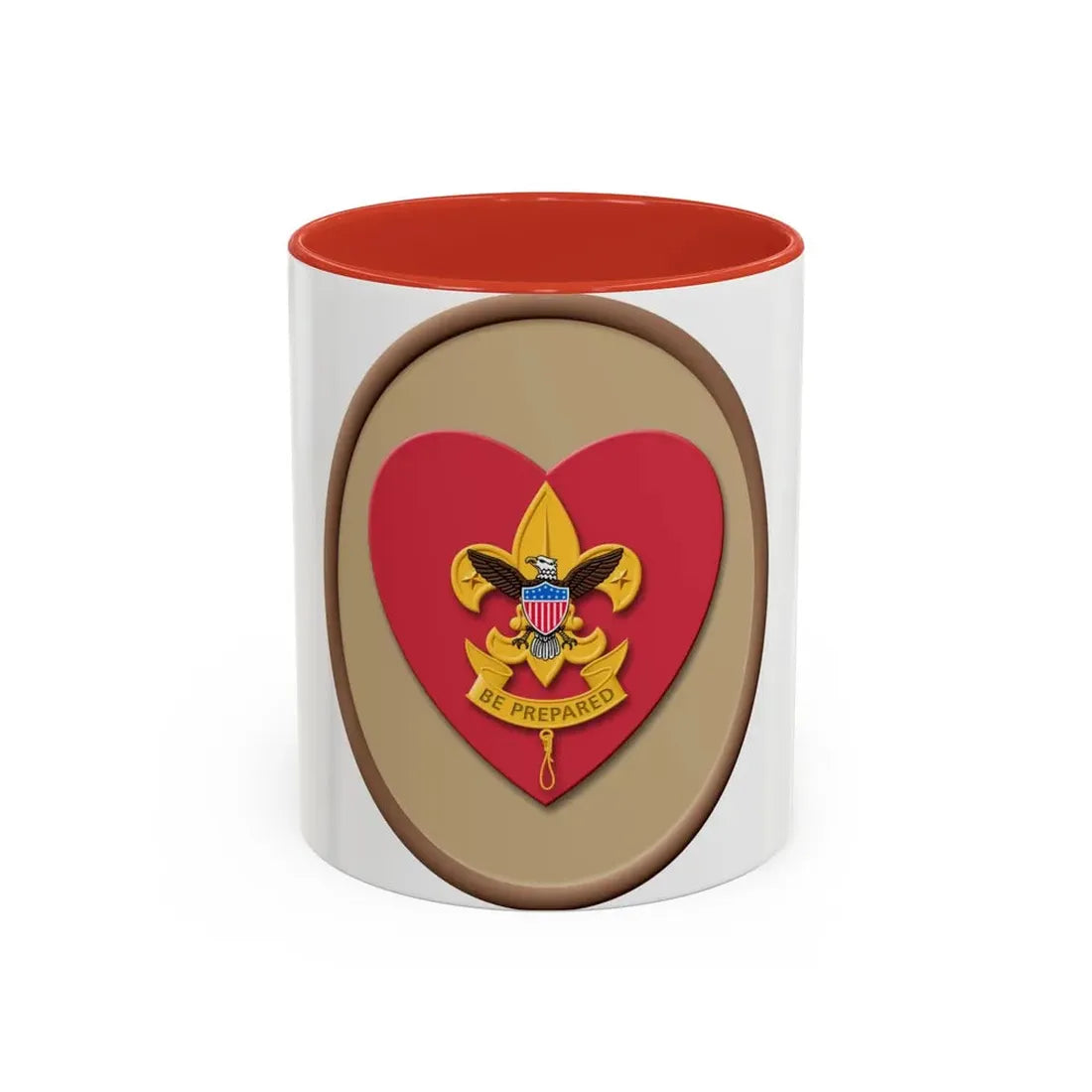 Life (Boy Scout Merit Badge) Accent Coffee Mug 11oz Red - Go Mug Yourself