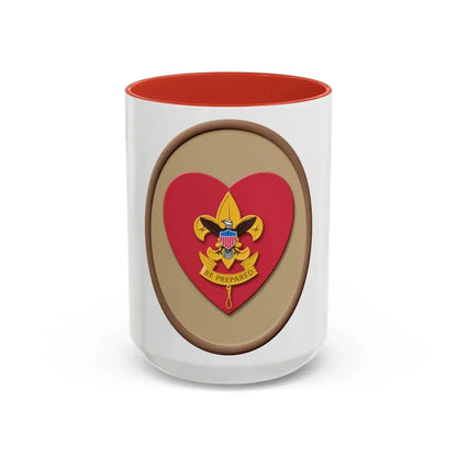 Life (Boy Scout Merit Badge) Accent Coffee Mug 15oz Red - Go Mug Yourself