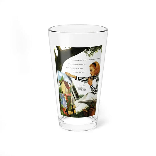 Life with an Artist, Good Housekeeping, August 1945 - Pint Glass 16oz 16oz - Go Mug Yourself