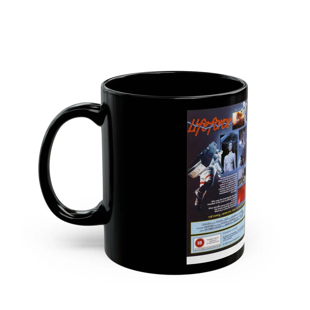 LIFEFORCE CANNON (VHS COVER) - Black Coffee Mug-Go Mug Yourself