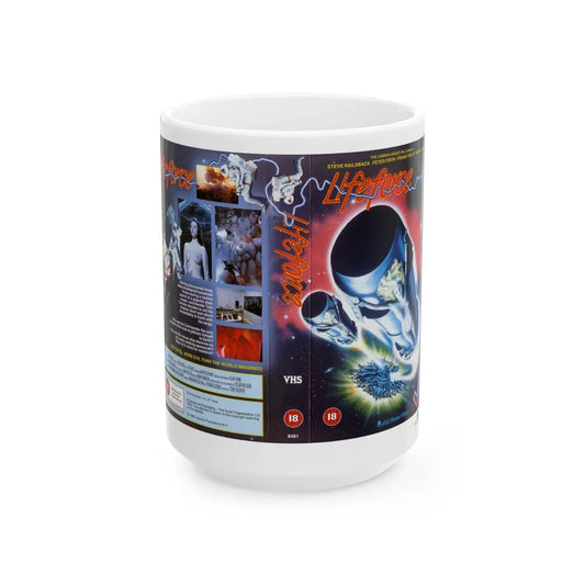 LIFEFORCE CANNON (VHS COVER) - White Coffee Mug-15oz-Go Mug Yourself