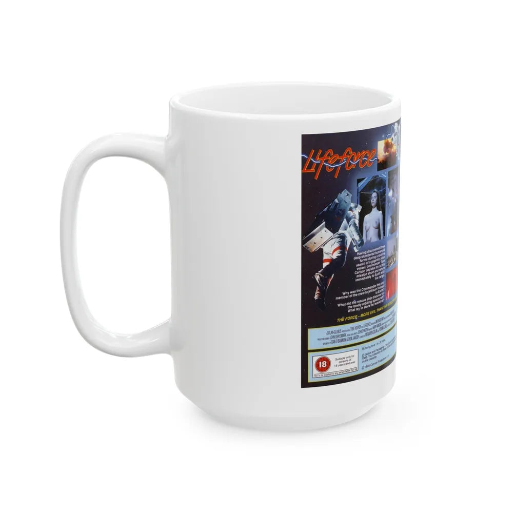 LIFEFORCE CANNON (VHS COVER) - White Coffee Mug-Go Mug Yourself