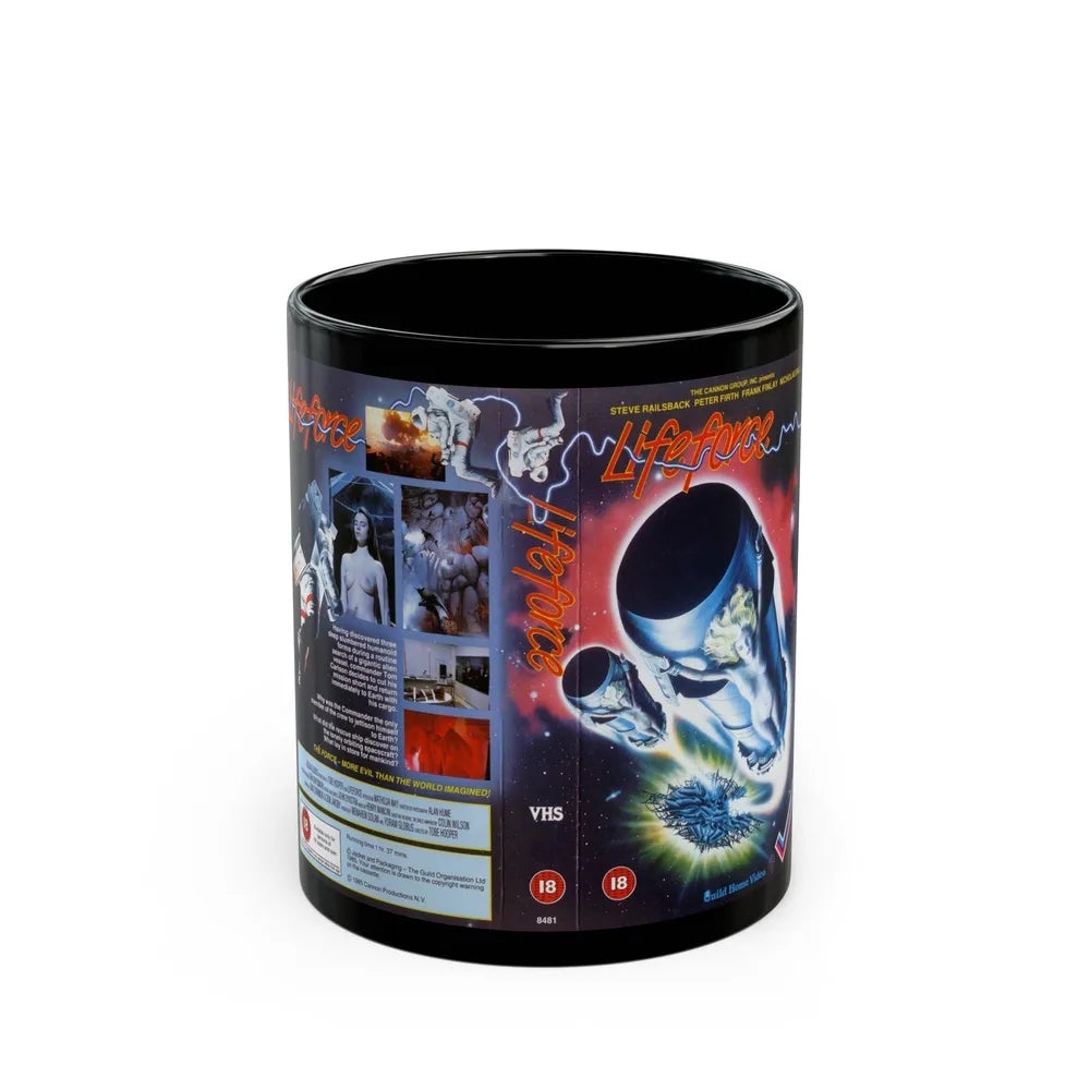 LIFEFORCE (VHS COVER) - Black Coffee Mug-11oz-Go Mug Yourself