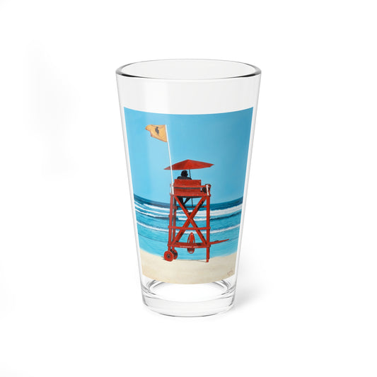 Lifeguard Station - Pint Glass 16oz-16oz-Go Mug Yourself