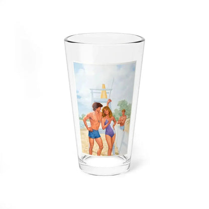 Lifeguards Only Beyond This Point, Paperback Novel Cover (Penguin, 1984) - Pint Glass 16oz 16oz - Go Mug Yourself