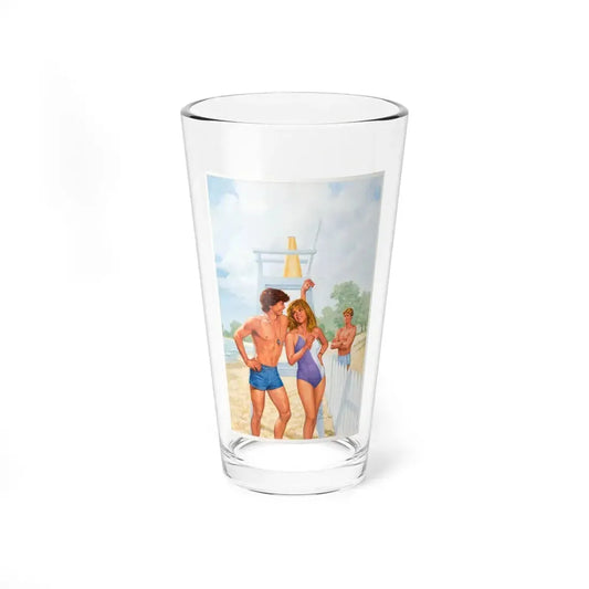Lifeguards Only Beyond This Point, Paperback Novel Cover (Penguin, 1984) - Pint Glass 16oz 16oz - Go Mug Yourself