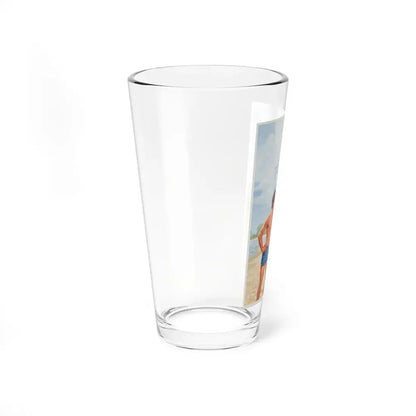 Lifeguards Only Beyond This Point, Paperback Novel Cover (Penguin, 1984) - Pint Glass 16oz - Go Mug Yourself