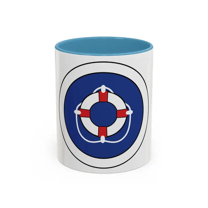 Lifesaving (Boy Scout Merit Badge) Accent Coffee Mug 11oz Light Blue - Go Mug Yourself