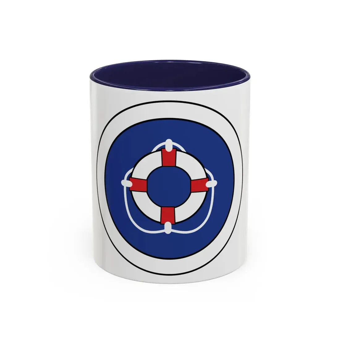 Lifesaving (Boy Scout Merit Badge) Accent Coffee Mug 11oz Navy - Go Mug Yourself