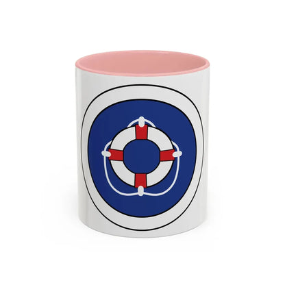 Lifesaving (Boy Scout Merit Badge) Accent Coffee Mug 11oz Pink - Go Mug Yourself
