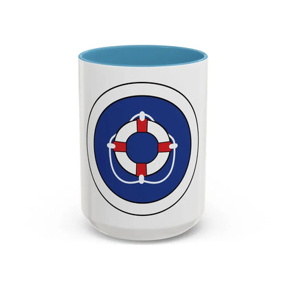 Lifesaving (Boy Scout Merit Badge) Accent Coffee Mug 15oz Light Blue - Go Mug Yourself