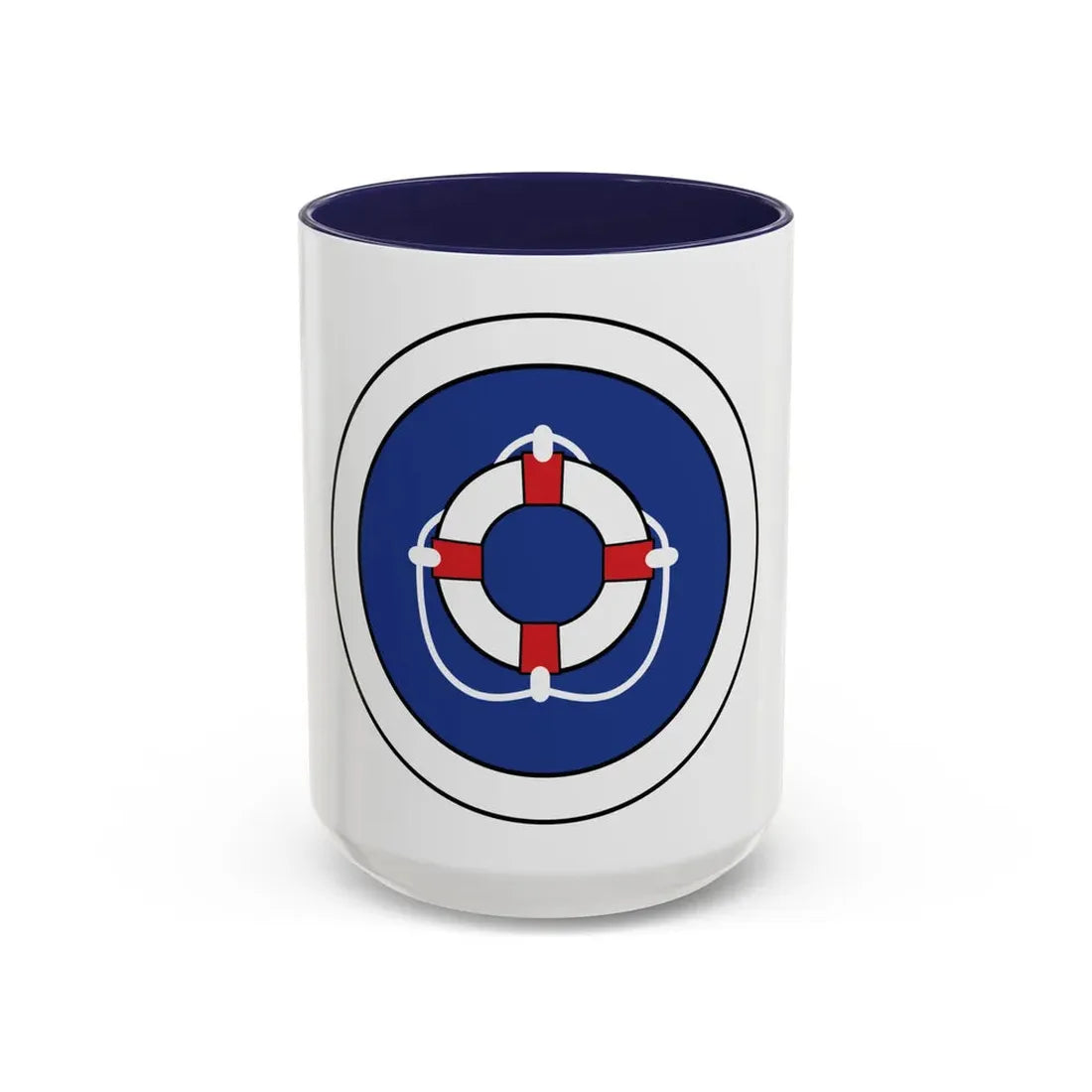 Lifesaving (Boy Scout Merit Badge) Accent Coffee Mug 15oz Navy - Go Mug Yourself