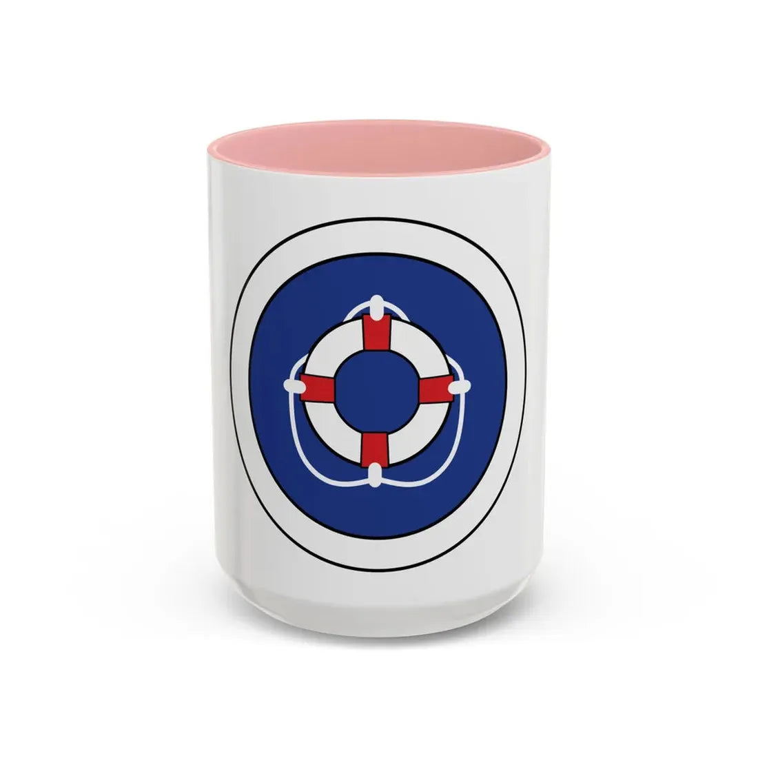 Lifesaving (Boy Scout Merit Badge) Accent Coffee Mug 15oz Pink - Go Mug Yourself