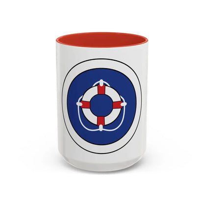 Lifesaving (Boy Scout Merit Badge) Accent Coffee Mug 15oz Red - Go Mug Yourself