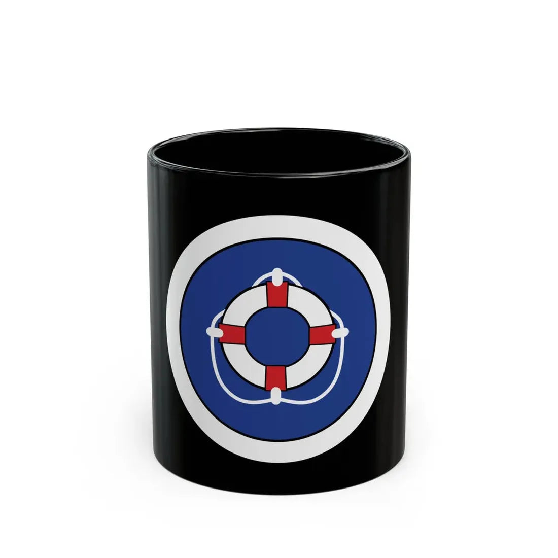 Lifesaving (Boy Scout Merit Badge) Black Coffee Mug 11oz - Go Mug Yourself