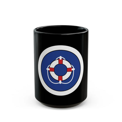 Lifesaving (Boy Scout Merit Badge) Black Coffee Mug-15oz-Go Mug Yourself