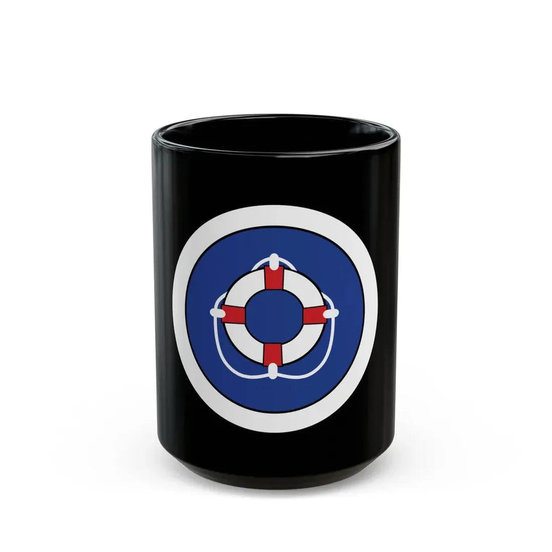 Lifesaving (Boy Scout Merit Badge) Black Coffee Mug 15oz - Go Mug Yourself