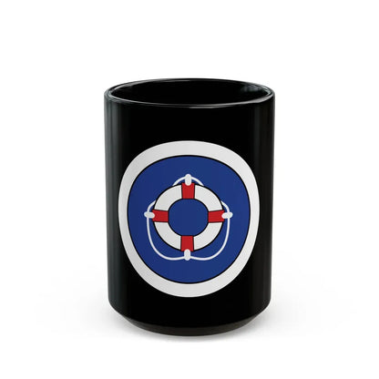 Lifesaving (Boy Scout Merit Badge) Black Coffee Mug 15oz - Go Mug Yourself