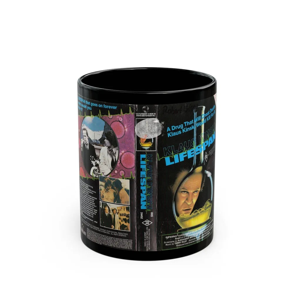 LIFESPAN (VHS COVER) - Black Coffee Mug-11oz-Go Mug Yourself