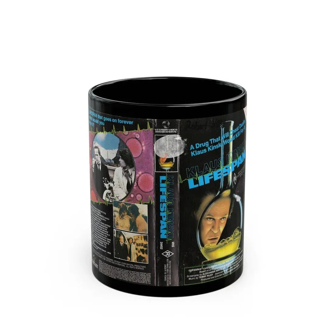 LIFESPAN (VHS COVER) - Black Coffee Mug 11oz - Go Mug Yourself