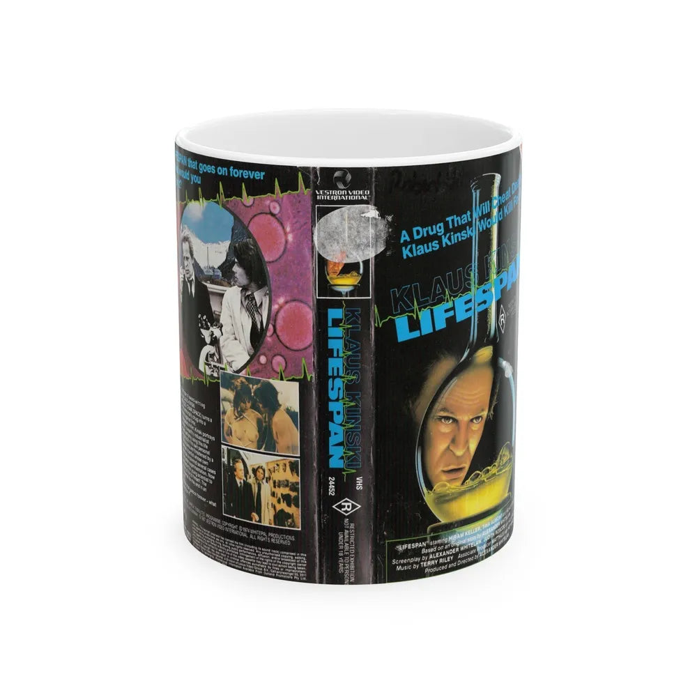 LIFESPAN (VHS COVER) - White Coffee Mug-11oz-Go Mug Yourself