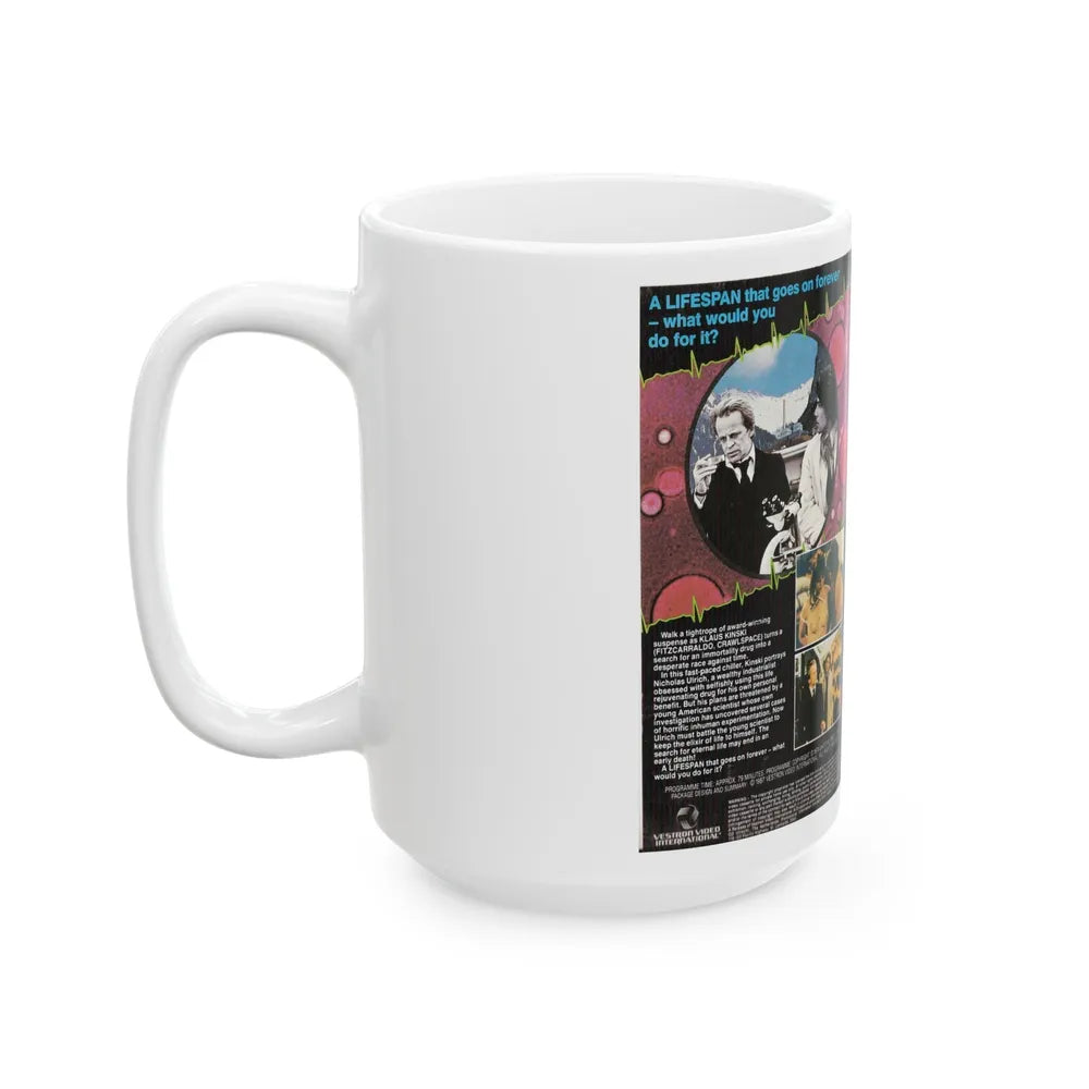 LIFESPAN (VHS COVER) - White Coffee Mug-Go Mug Yourself