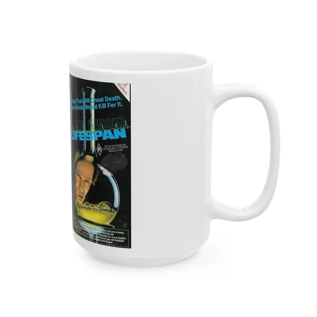 LIFESPAN (VHS COVER) - White Coffee Mug - Go Mug Yourself