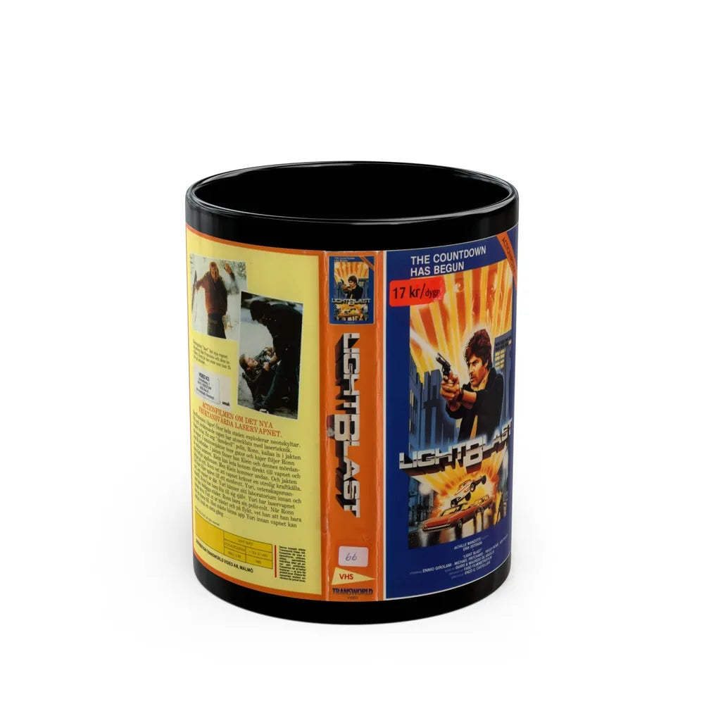 LIGHTBLAST (VHS COVER) - Black Coffee Mug-11oz-Go Mug Yourself