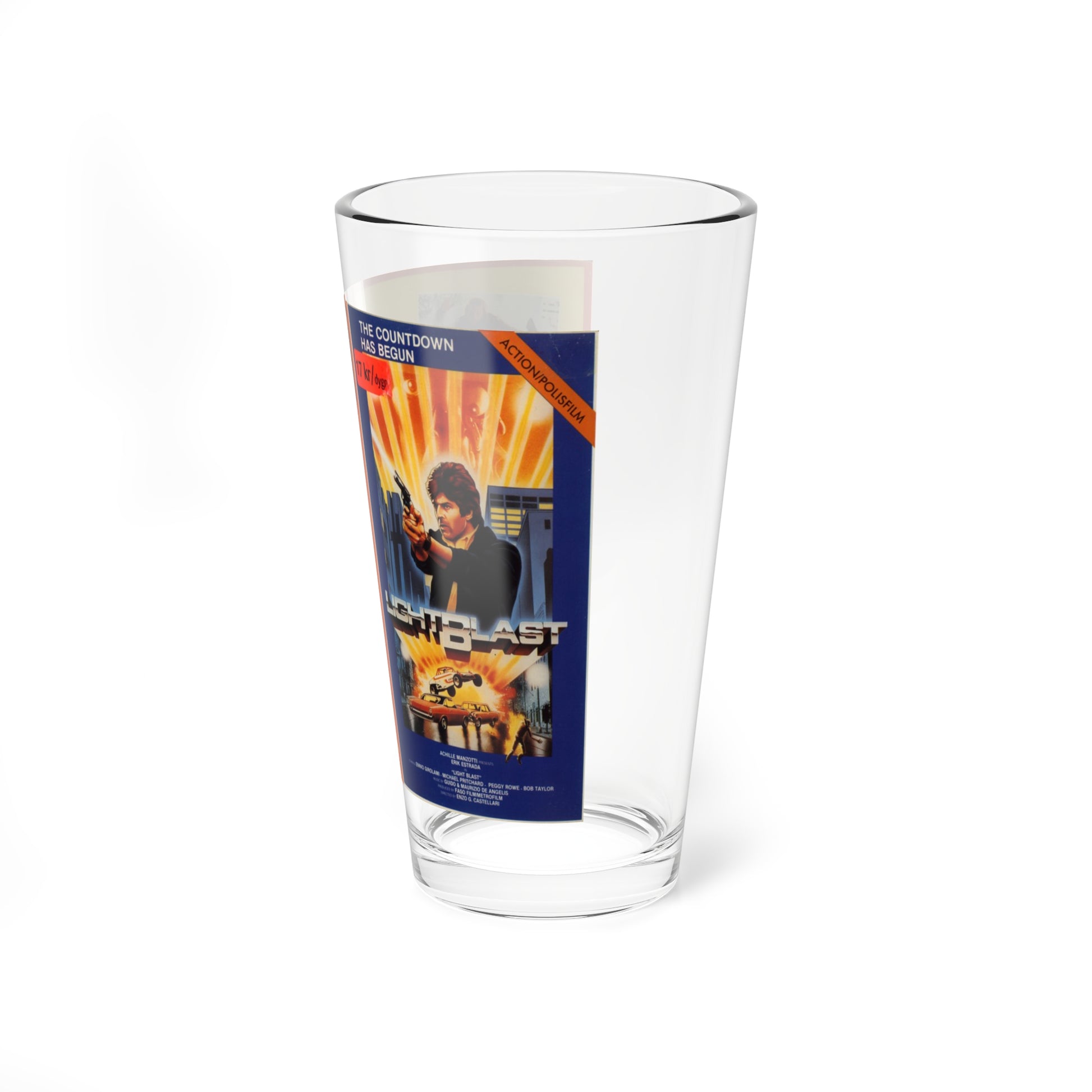 LIGHTBLAST (VHS COVER) Pint Glass 16oz-Go Mug Yourself