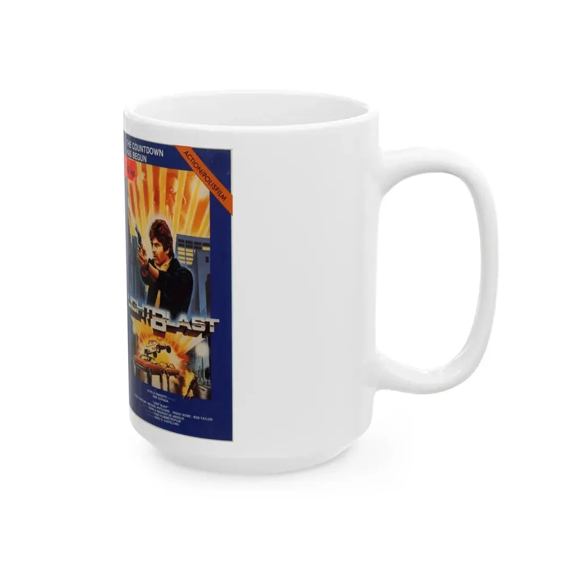 LIGHTBLAST (VHS COVER) - White Coffee Mug - Go Mug Yourself