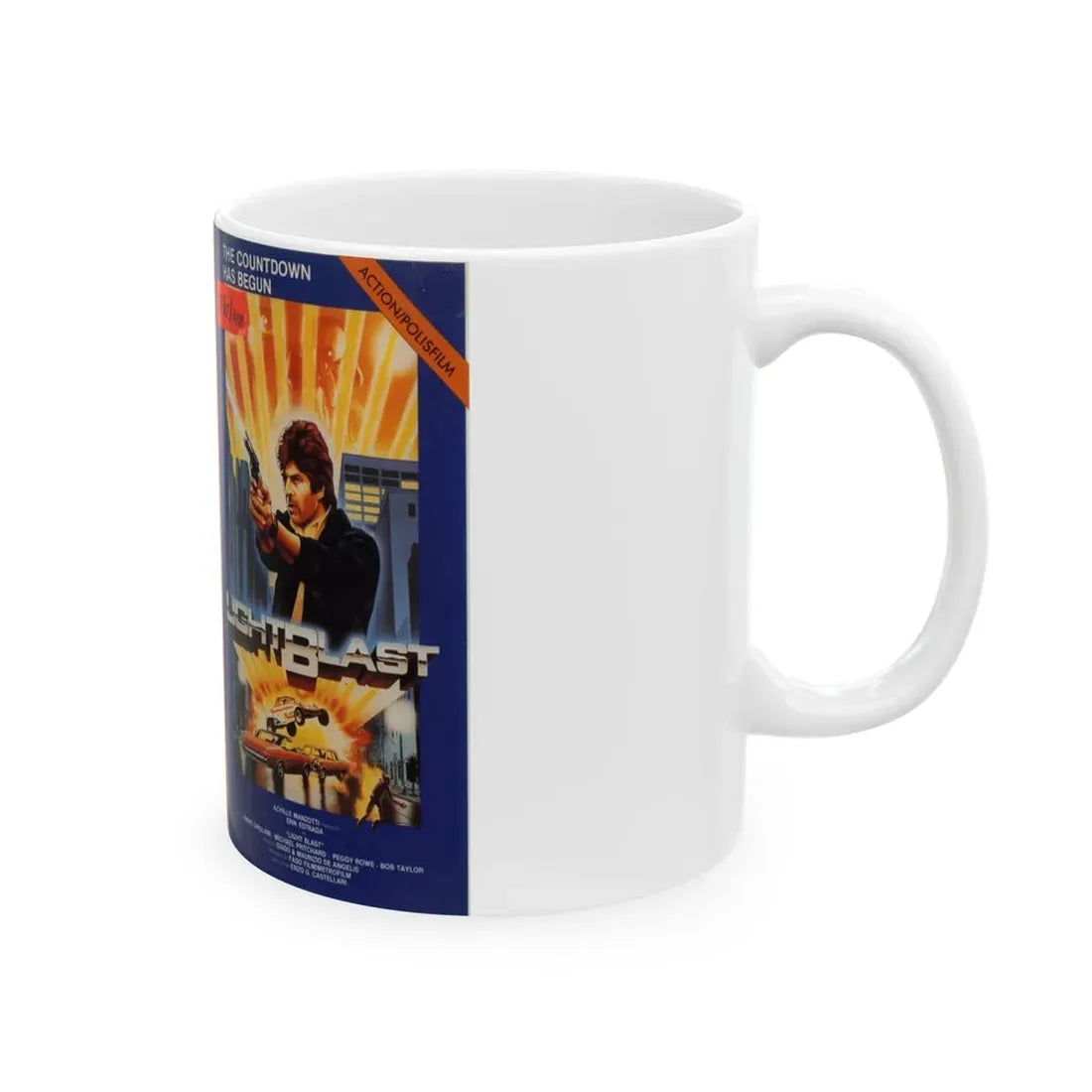 LIGHTBLAST (VHS COVER) - White Coffee Mug - Go Mug Yourself