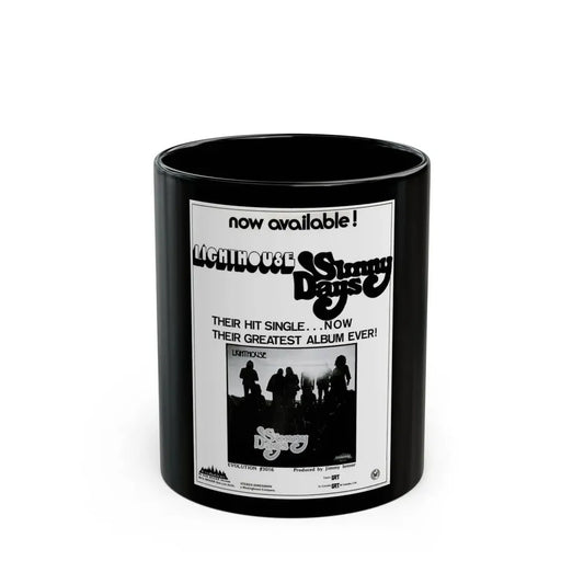 Lighthouse 1972 (Music Poster) Black Coffee Mug 11oz - Go Mug Yourself