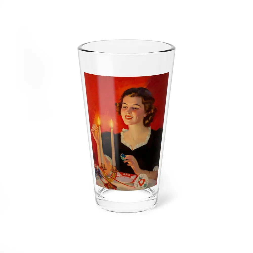 Lighting the Candles, This Week magazine cover, December 13, 1936 - Pint Glass 16oz-16oz-Go Mug Yourself