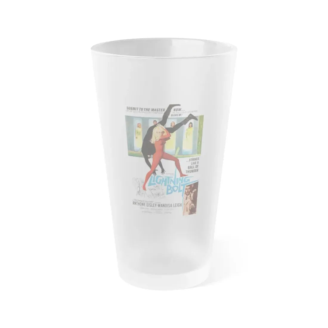 LIGHTNING BOLT 1966 Movie Poster - Frosted Pint Glass 16oz Default Title - Go Mug Yourself
