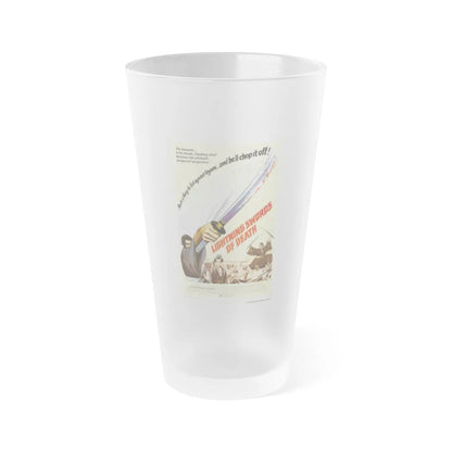 LIGHTNING SWORDS OF DEATH 1974 Movie Poster - Frosted Pint Glass 16oz-16oz-Frosted-Go Mug Yourself