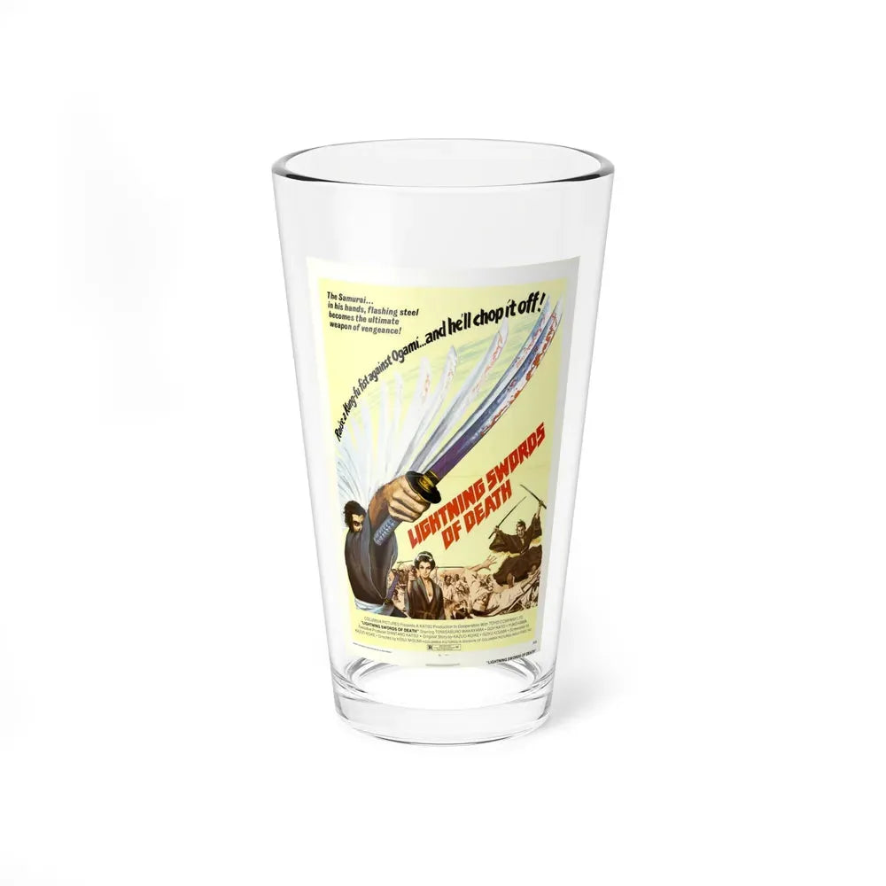 LIGHTNING SWORDS OF DEATH 1974 Movie Poster - Pint Glass 16oz 16oz - Go Mug Yourself