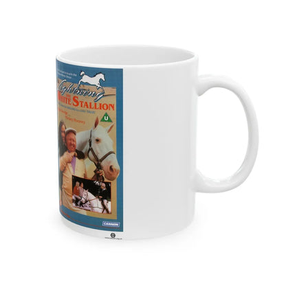 LIGHTNING THE WHITE STALLION (VHS COVER) - White Coffee Mug-Go Mug Yourself