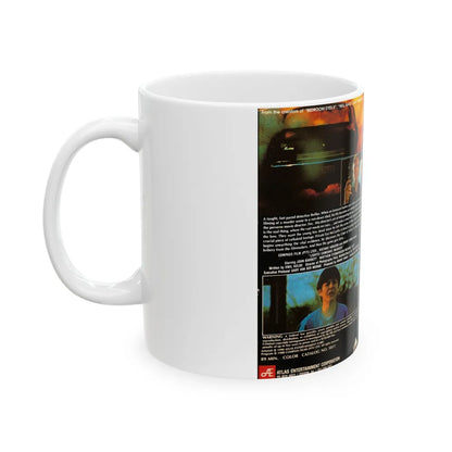 LIGHTS CAMERAS MURDER (VHS COVER) - White Coffee Mug-Go Mug Yourself