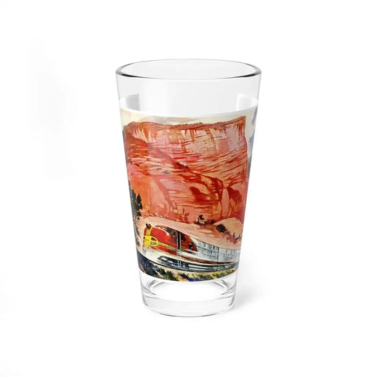Like An Arrow, the Streamlined Super Chief Flashes Through the Country of the Navaho, 1943 - Pint Glass 16oz 16oz - Go Mug Yourself