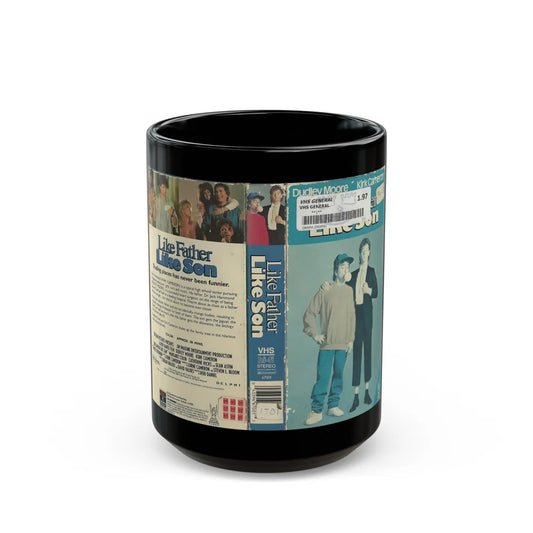 LIKE FATHER LIKE SON (VHS COVER) - Black Coffee Mug-15oz-Go Mug Yourself