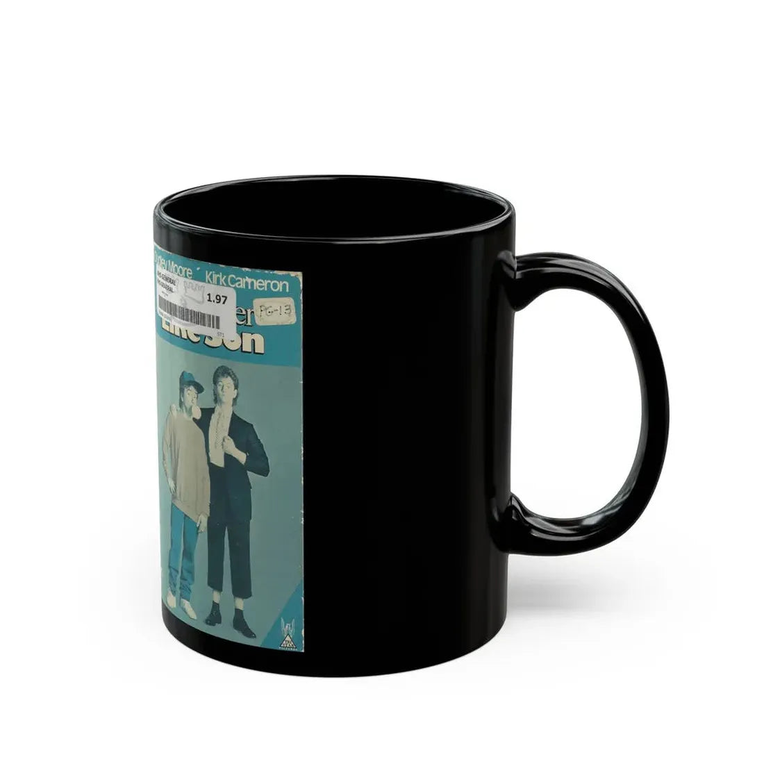 LIKE FATHER LIKE SON (VHS COVER) - Black Coffee Mug - Go Mug Yourself