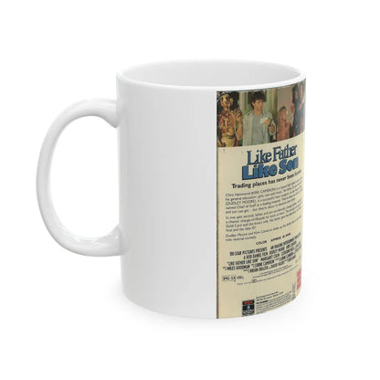 LIKE FATHER LIKE SON (VHS COVER) - White Coffee Mug-Go Mug Yourself